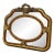 Baroque Style Vintage Gold-Copper Wall Mirror For Sale