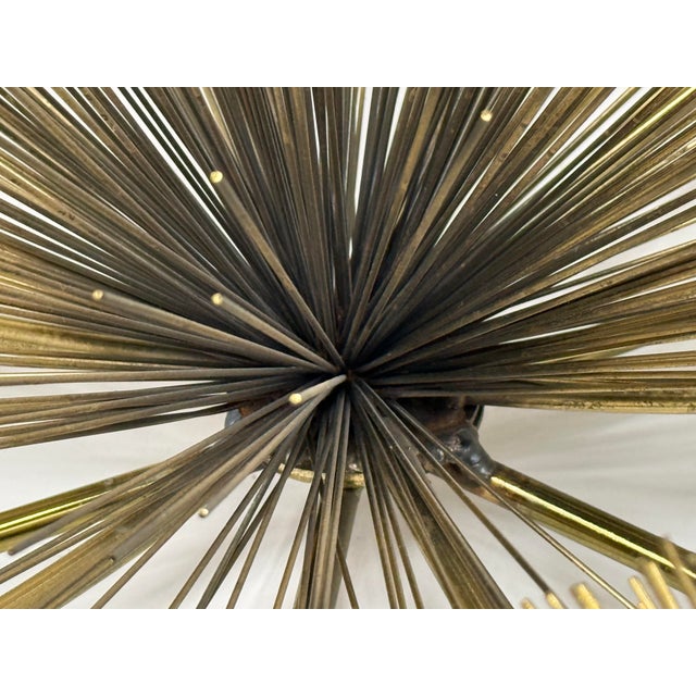 Curtis Jere Vintage Brass Sea Urchin/Dandelion Wall Sculpture For Sale - Image 9 of 13
