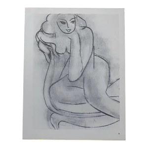 Vintage Signed Henri Matisse Mid 20th Century Nude Female Lithograph