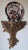 Gold Vintage Hollywood Regency Serge Roche Style Wall Sconce - Attributed to Uttermost For Sale - Image 8 of 12