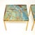 Mid-Century Modern Vintage Italian Brass and Marble Side Tables, 1970s, Set of 2 For Sale - Image 3 of 10