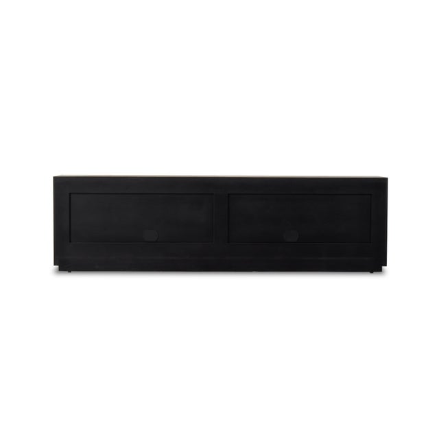 Four Hands Abaso Media Console, Rustic Wormwood For Sale - Image 10 of 12