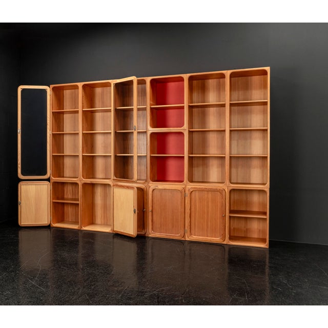 Modular Wall Unit in Pine, 1950s, Set of 13 For Sale - Image 14 of 18