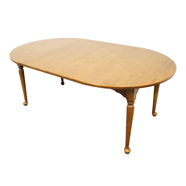 Ethan Allen Circa 1776 Solid Hard Rock Maple 74" Dining Table 186803