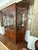 Henredon Henredon Mahogany Inlaid Flame Regency Breakfront China Display Cabinet For Sale - Image 4 of 12