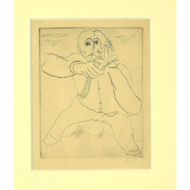 The Barber is an original etching, realized by Mariette Lydis. In very good conditions. Image dimensions: 17 x 14 cm. Not...