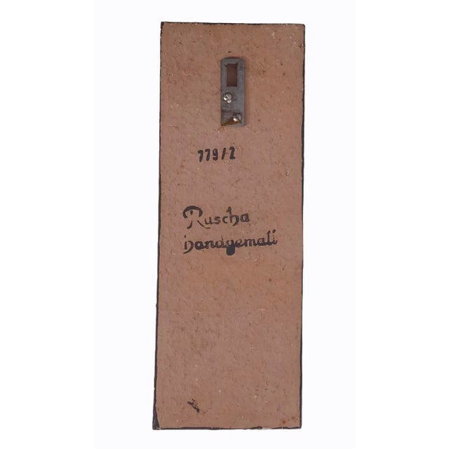 1970s Mid-Century Art Pottery Wall Tile from Ruscha, Germany, 1970s For Sale - Image 5 of 7