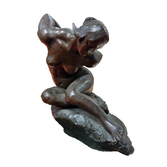 Saverio Gatto, Female Nude, 1927, Bronze For Sale - Image 3 of 8
