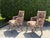 Vintage Postmodern Parsons Armchairs With Memphis-Style Geometric Upholstery, Pair For Sale - Image 4 of 12