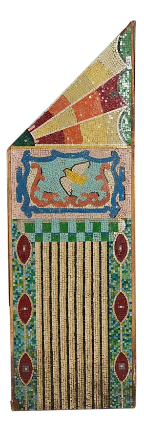 Vintage Glass Mosaic on Panel