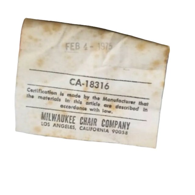 Mid Century Modern Green Lounge Chairs by Milwaukee Chair Company for Upholstery - Pair For Sale - Image 4 of 7