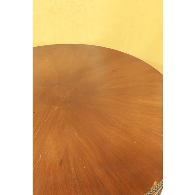 Mid-Century Modern Robert Irwin 1950s Round Walnut Table Mid Century Modern, Card or Office Table For Sale - Image 3 of 11