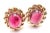Late 20th Century Tiffany & Co. Yellow Gold Large Pink Tourmaline Earrings, Pair For Sale - Image 11 of 13
