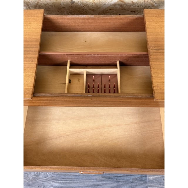 Danish Teak Sewing Table, 1970s For Sale - Image 10 of 18
