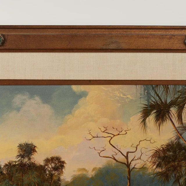 Vintage Tropical Florida Landscape Painting by Shirley Hood Loeffler For Sale - Image 4 of 14