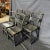 Traditional 19th Century Plank Seated Dining Chairs With Original Black Paint -Set of 5 For Sale - Image 3 of 13