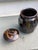 1990s Kit Vorhaus Brown Drip Glaze Stoneware Lidded Jar, Signed Studio Pottery For Sale In Atlanta - Image 6 of 10