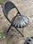 1970s Francois Carre Vintage Folding Patio Chairs- A Pair For Sale - Image 5 of 5