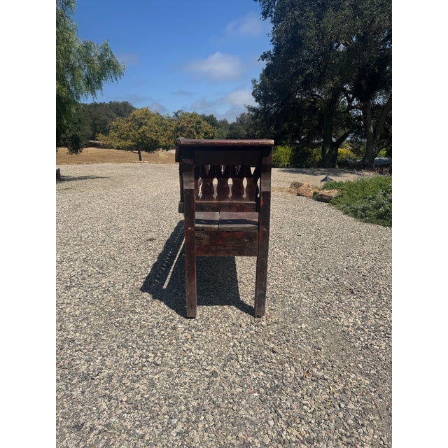 Antique Wood Bench For Sale - Image 11 of 14