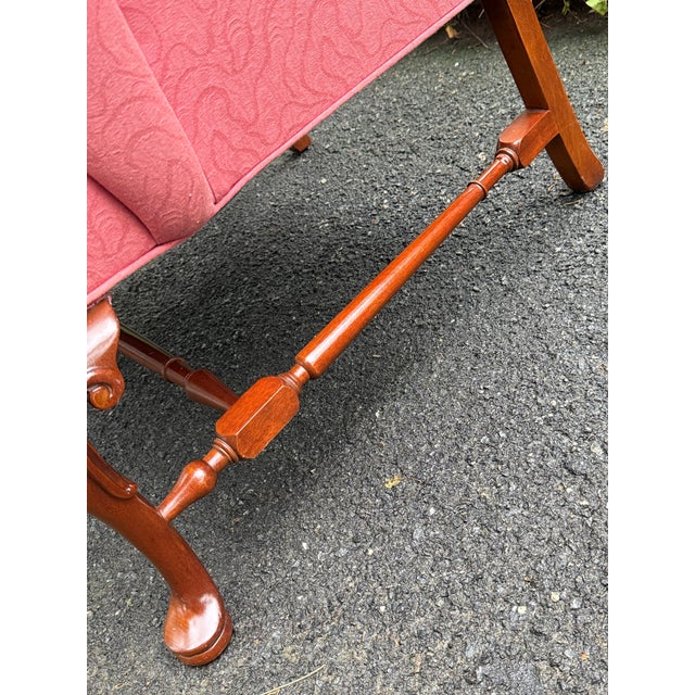 Queen Anne Vintage Hickory Chair Queen Anne Wingchair *For Reupholstery” For Sale - Image 3 of 8