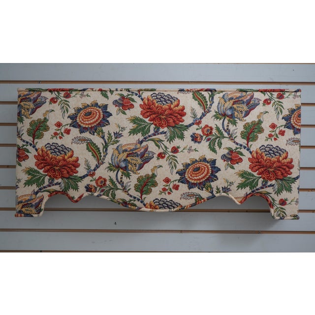 Pair Custom Made Upholstered Window Valances Chairish