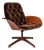 Rare Mid-Century Modern "Mrs." Lounge Chair in Walnut & Original Vinyl Attributed to George Mulhauser for Plycraft, Usa, C. 1960s For Sale