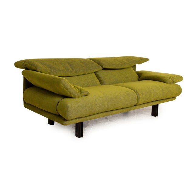 Paolo Piva B&b Italia Alanda Fabric Three Seater Green Sofa by Paolo Piva for B&B Italia / C&B Italia For Sale - Image 4 of 14
