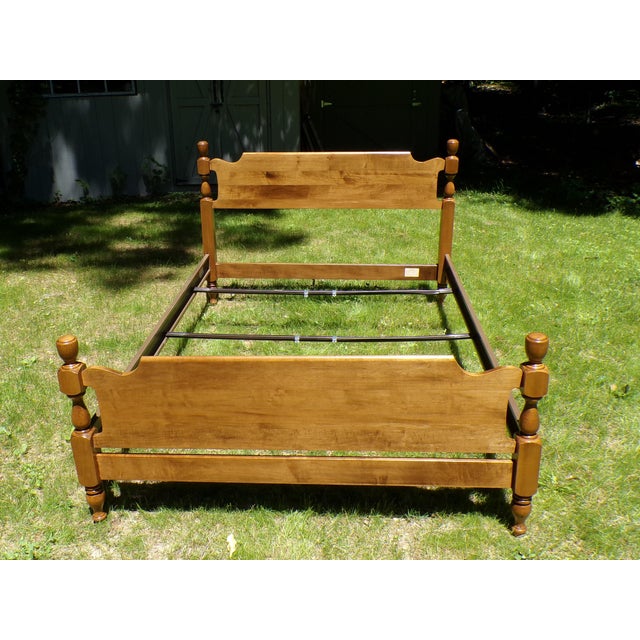 Vintage Solid Maple Full Double Bed Sterlingworth Furniture For Sale - Image 15 of 16