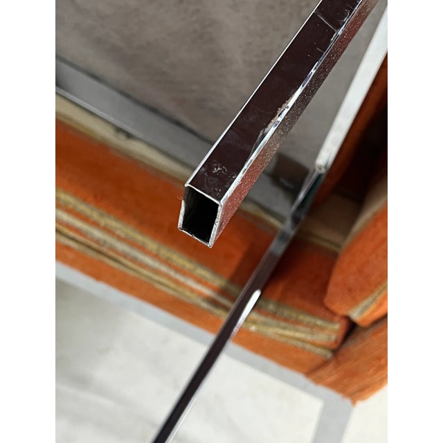 Metal 1970s Design Institute of America Chrome Parsons Chairs - Set of 4 For Sale - Image 7 of 12