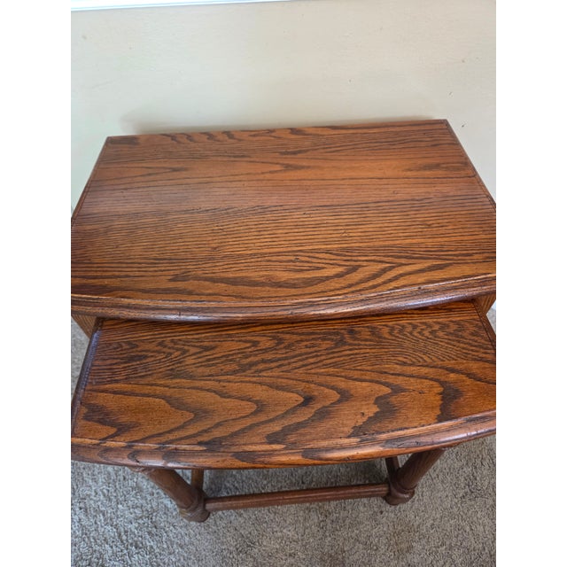 Traditional Vintage Ethan Allen Nesting Tables For Sale - Image 3 of 15