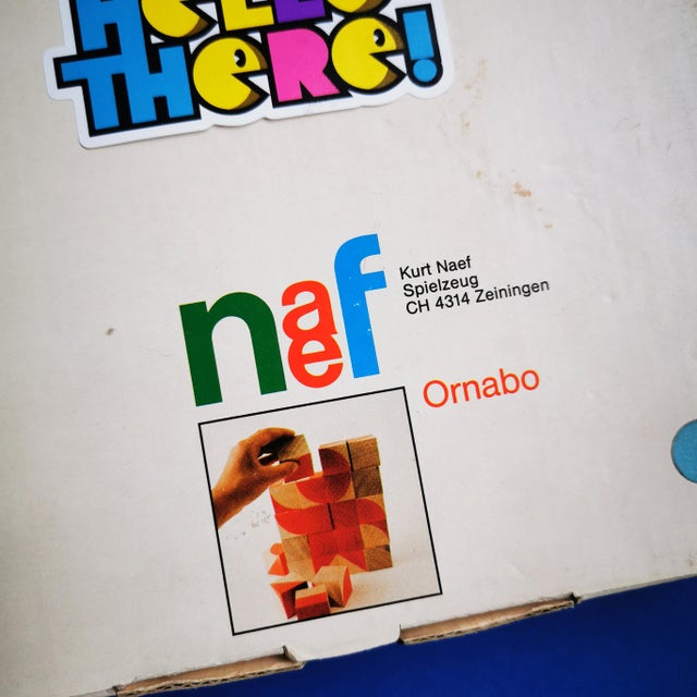 Contemporary 1989 Vintage Kurt Naef Ornabo Cubes Blocks Game Toy Puzzle Wooden 1980s Swiss Made Hubert Zimmermann For Sale - Image 3 of 17