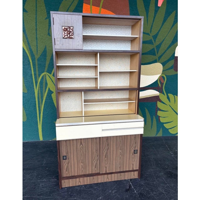 Mid Century Tea Kitchenette Hutch For Sale - Image 9 of 16