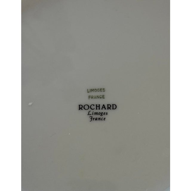 Limoges, France Vintage Limoges France Rochard Tropical Birds and Foliage 10” Plates - Set of 12 For Sale - Image 4 of 6