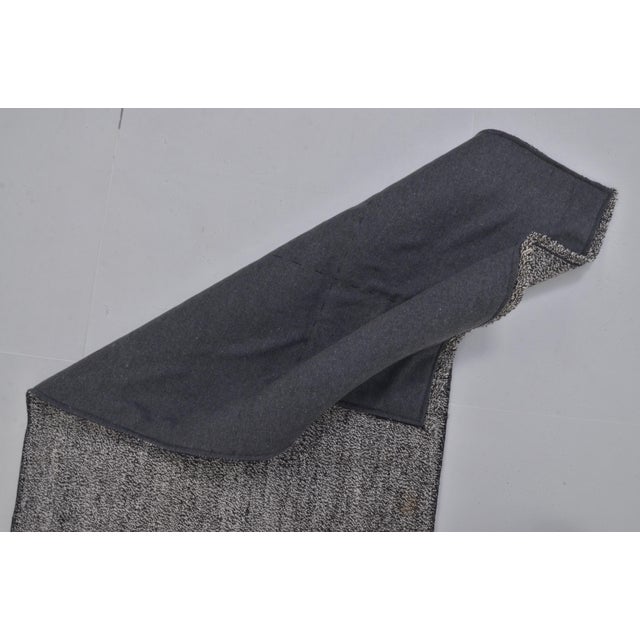 Turkish Gray Vintage Wool Kilim Runner For Sale - Image 3 of 8