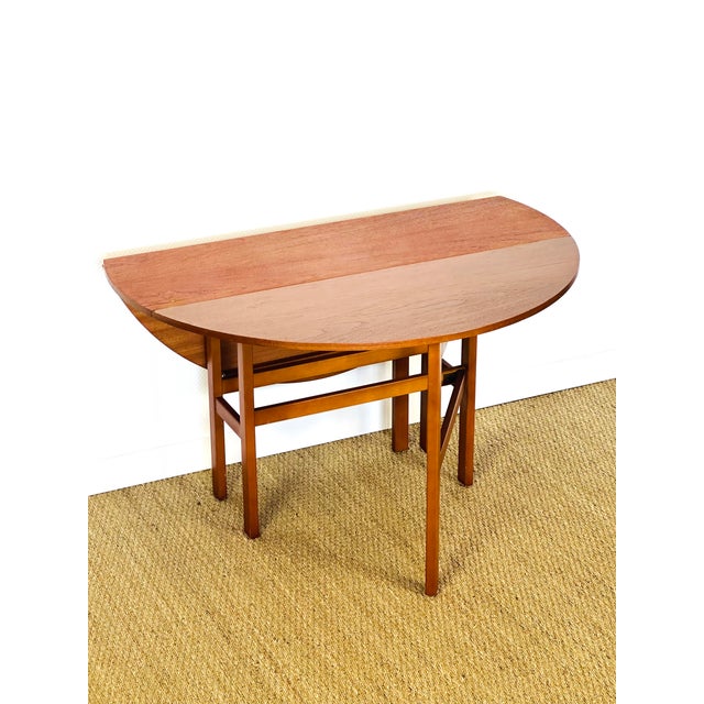 Scandinavian Folding Teak Dining Table, 1960s For Sale - Image 6 of 17