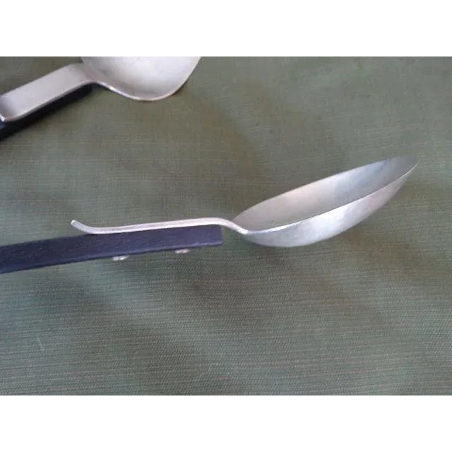 1950s Joan Fontaine’s Allan Adler Silver Salad Server Set - a Pair For Sale - Image 4 of 11