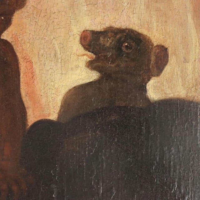 Lombard School, Painting Christ in Purgatory, Oil on Panel For Sale - Image 9 of 12