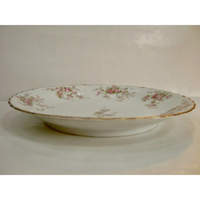 French Limoges Hand-Painted Porcelain Serving Platter/Charger For Sale - Image 3 of 4