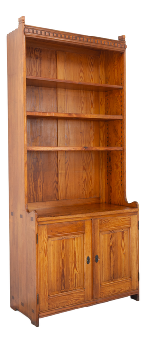 Antique Oregon Pine Bookcase by Martin Nyrop for Rud Rasmussen, Denmark, 1905