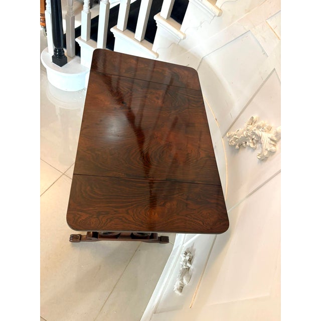 Antique William IV Rosewood Lamp Table, 1830s For Sale - Image 3 of 15
