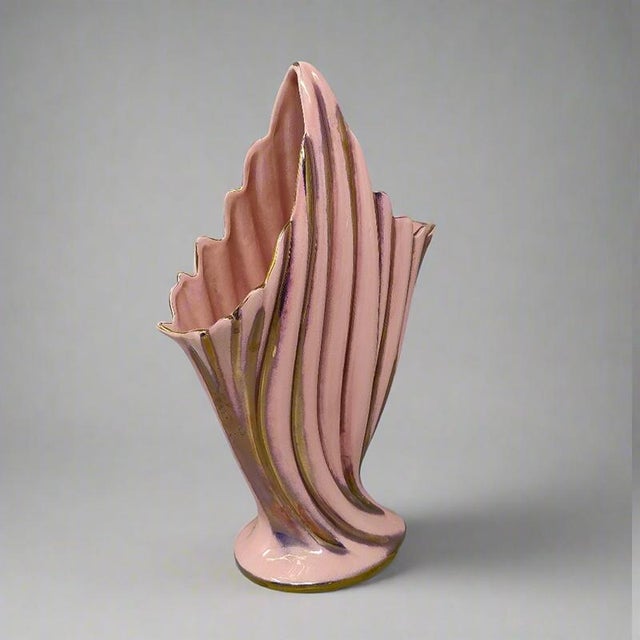 Mid-Century Modern Pink and Gold Vase by Sicas, Italy, 1960s For Sale - Image 3 of 10