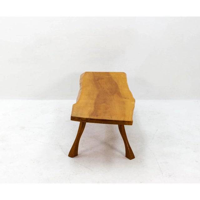 Wood Tree Slab Coffee Table, 1960s For Sale - Image 7 of 8