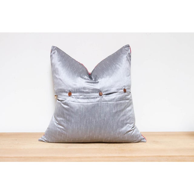 Thunder Cloud Festive Silk Euro Pillow Cover For Sale In Los Angeles - Image 6 of 7