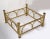 1970s Hollywood Regency Square Coffee Table Base, Arch Design in solid Brass and the Framework is Pod Metal in Brass...