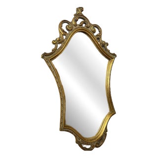 Vintage French Style Ornate Wall Mirror For Sale