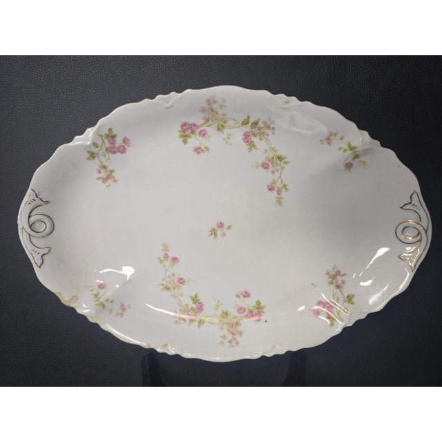 Victorian Antique Heinrich and Co. Selb, Bavaria Ranson Porcelain Graduated Serving Platters - Set of 3 For Sale - Image 3 of 10
