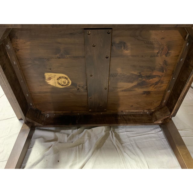 2010s Dark Walnut Tavern or Farm Table For Sale - Image 5 of 9