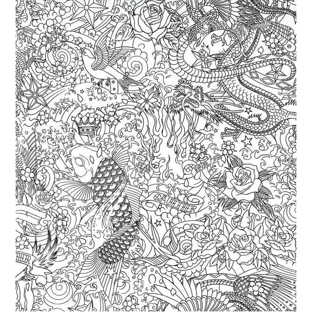 Sample - Jean Paul Gaultier for The House of Scalamandré Horimono Wallcovering, Noir For Sale
