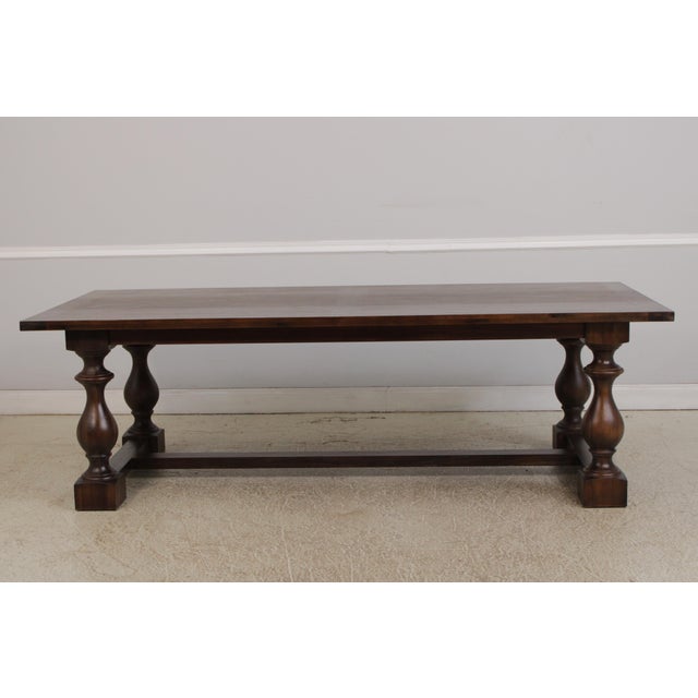 Age: C.2017 Details: Light Factory Distressing High Quality Construction Large Impressive Table Extremely Sturdy Well...
