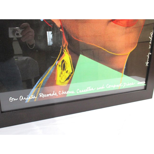 1980s Andy Warhol Aretha Franklin Record Store Prom Poster 1986 For Sale - Image 5 of 8